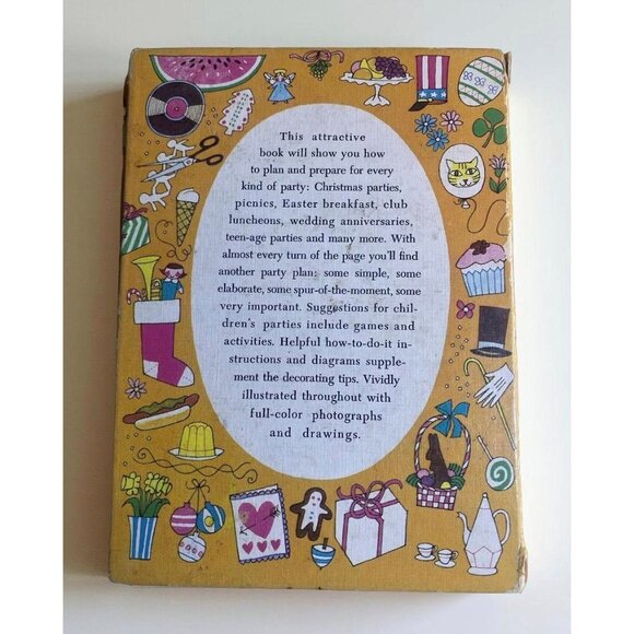 Vintage 1960 Betty Crocker’s Party Book  FIRST EDITION Golden Press MidCentury - Picture 13 of 13